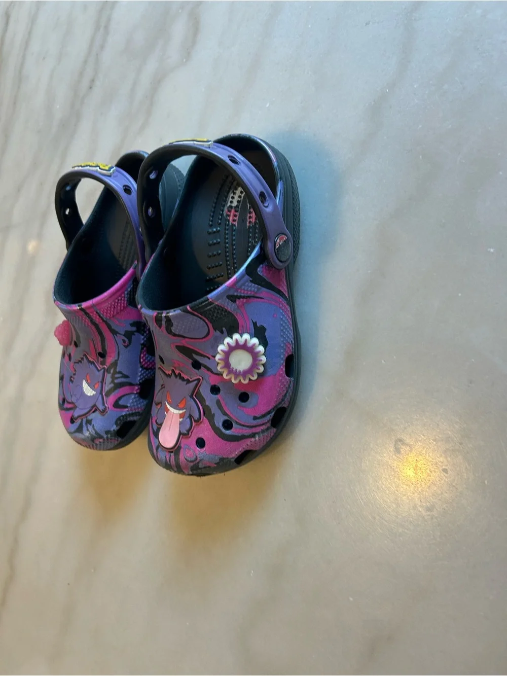 Rare Pokémon Gengar Crocs Kids Size 1 J1 Limited Edition